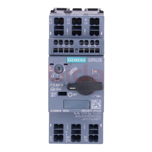 Siemens 3RV2011-1FA20 / 3RV2 011-1FA20 Leistungsschalter / circuit breaker