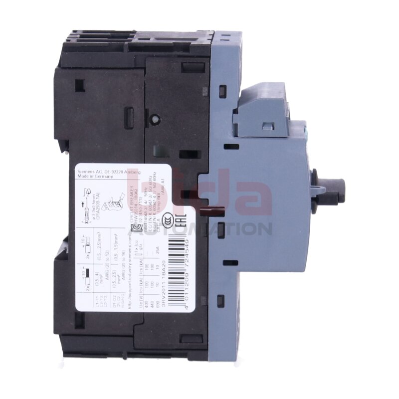 Siemens 3RV2011-1BA20 / 3RV2 011-1BA20 Leistungsschalter / circuit breaker