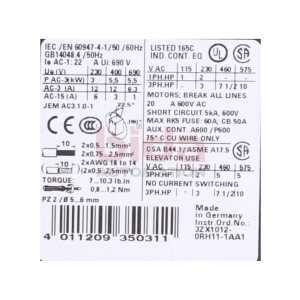 Siemens 3RT1017-1AH01 / 3RT1 017-1AH01...