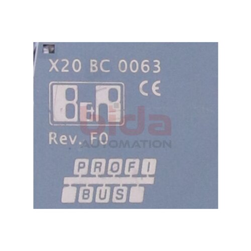 B&amp;R X20 BC 0063 Bus‐Controller f&uuml;r PROFIBUS DP V0 / Bus controller for PROFIBUS DP V0