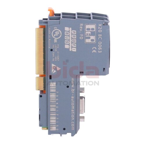 B&amp;R X20 BC 0063 Bus‐Controller f&uuml;r PROFIBUS DP V0 / Bus controller for PROFIBUS DP V0