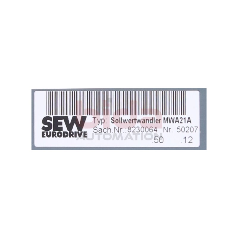 SEW 8230064 MWA21A Sollwertwandler Setpoint converter