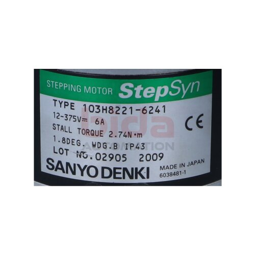 SANYO DENKI 103H8221-6241 (02905) Schrittmotor Stepping motor