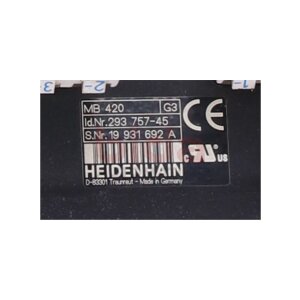 Heidenhain MB 420    (293757-45) Maschinenbedienfeld /...