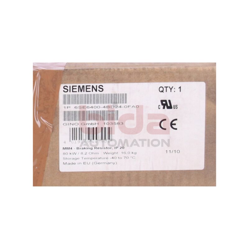 Siemens 6SE6400-4BD24-0FA0 / 6SE6400-4BD24-0FA0 MICROMASTER 4 Bremswiderstand 380-480V