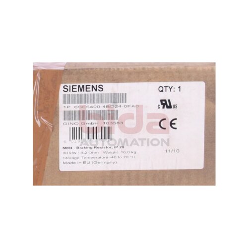 Siemens 6SE6400-4BD24-0FA0 / 6SE6400-4BD24-0FA0 MICROMASTER 4 Bremswiderstand 380-480V
