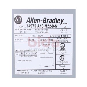 Allen-Bradley 1497D-A16-M22-0-N Transformator Transformer