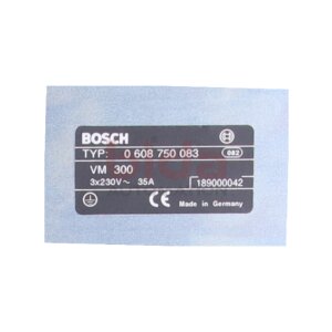 BOSCH 0 608 750 083  VM 300 Power‑Supply‑Modul 3 ×...