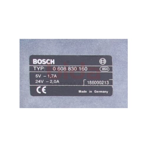 BOSCH 0 608 830 160 ( 5V - 1,7A / 24V - 2,0A) Spannungsregler SE301 / Tightening Controller SE301 24V