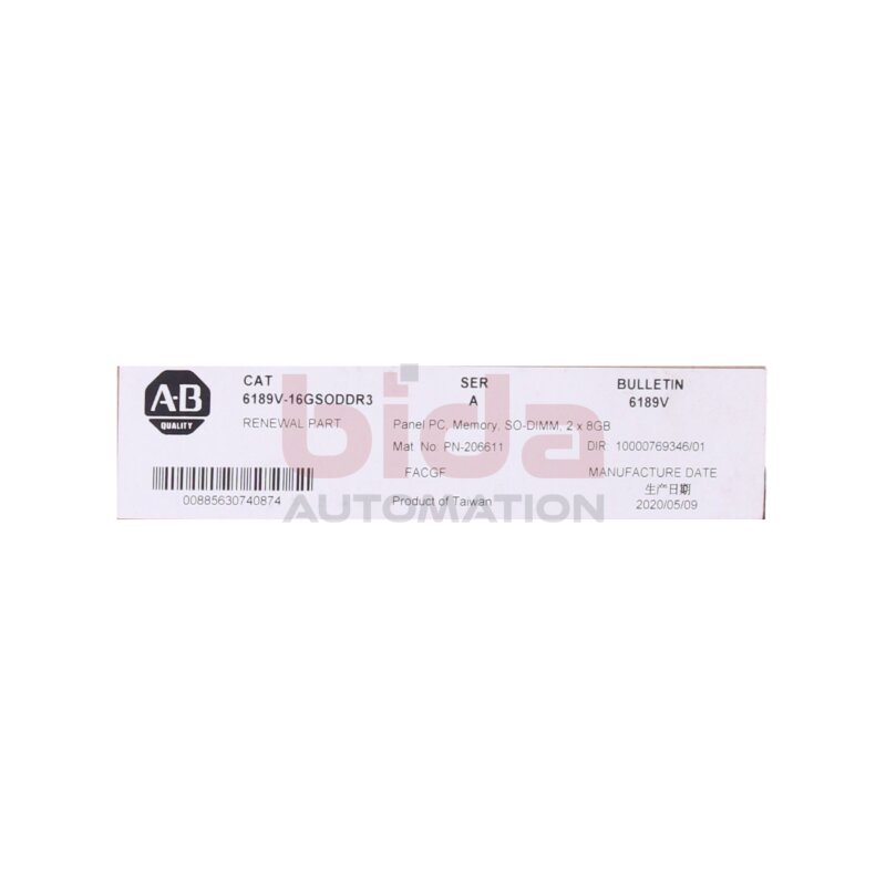 Allen-Bradley 6189V-16GSODDR3  DDR3-SO‑DIMM RAM-Kit