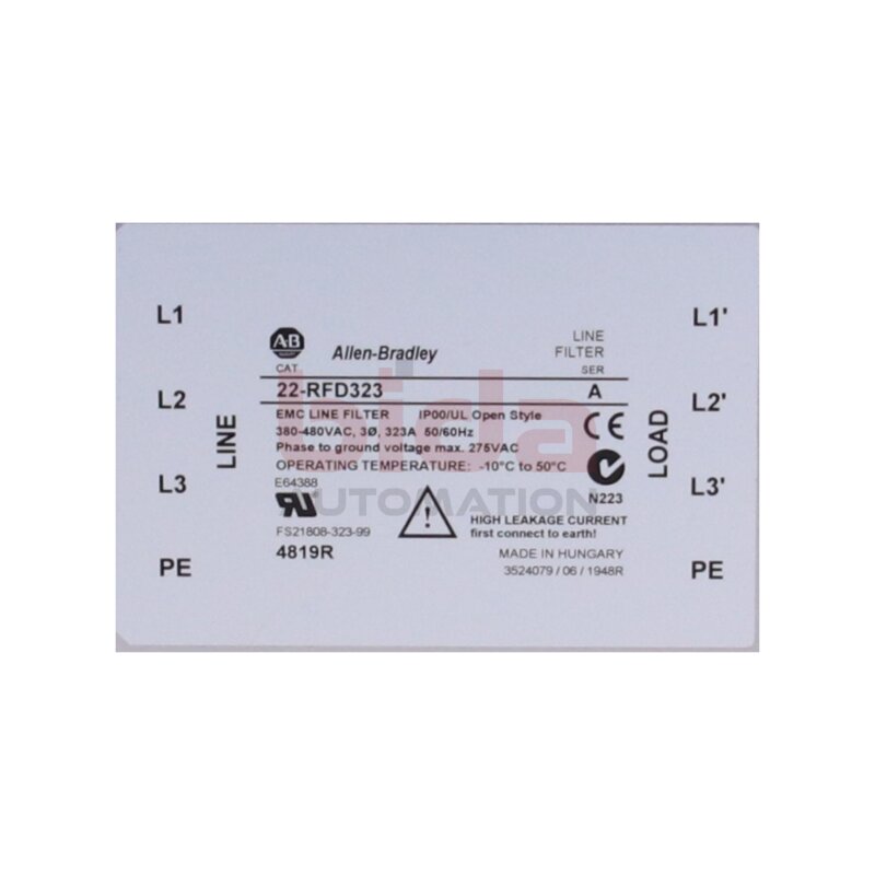 Allen-Bradley 22-RFD323 PowerFlex EMC Filter Kit