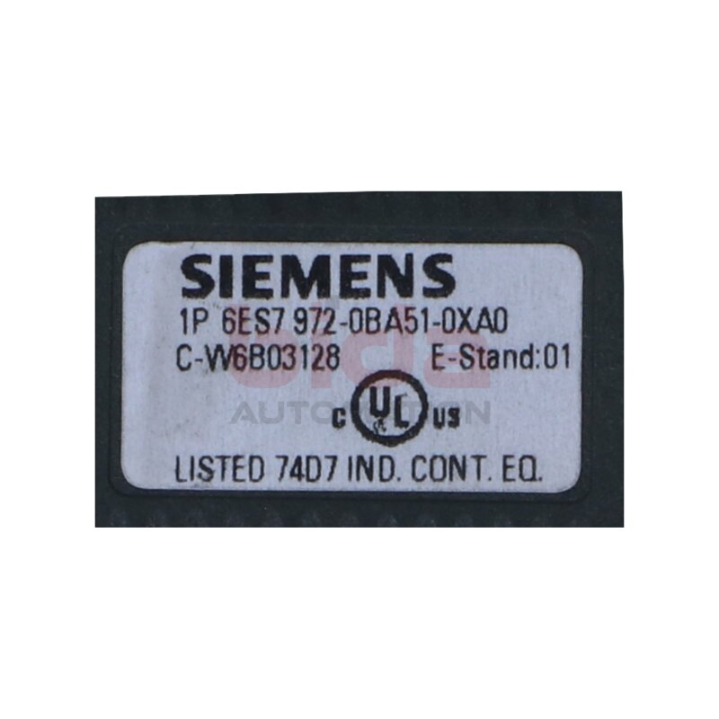Siemens 6ES7972-0BA51-0XA0 / 6ES7 972-0BA51-0XA0 SIMATIC DP Anschlussstecker Connector plug