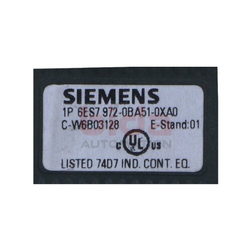 Siemens 6ES7972-0BA51-0XA0 / 6ES7 972-0BA51-0XA0 SIMATIC DP Anschlussstecker Connector plug