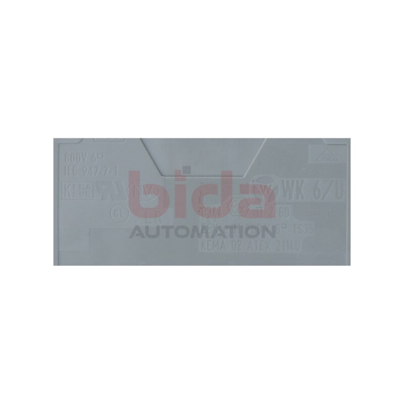 Wago WK 6/U Leiter-Durchgangsklemme Conductor feed-through terminal