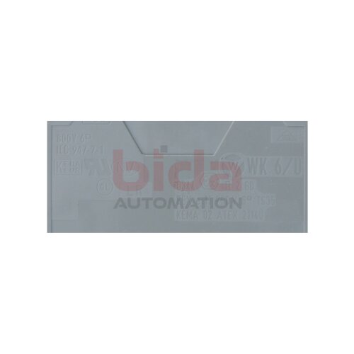 Wago WK 6/U Leiter-Durchgangsklemme Conductor feed-through terminal