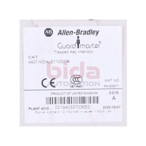 Allen-Bradley 440T-MDALE110GGA Guardmaster Eingeklemmte...