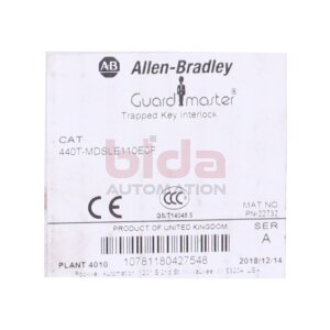 Allen-Bradley 440T-MDSLE110E0F Guardmaster Eingeklemmte...