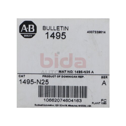 Allen-Bradley 1495-N24 Auxiliary Contact Adapter Kit&ldquo; / Nebenkontakt‑Adapter‑Kit