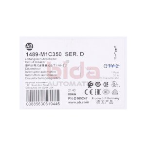 Allen-Bradley 1489-M1C350 Leistungsschutzschalter /...