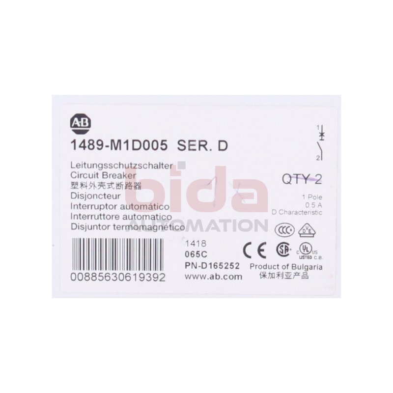 Allen-Bradley 1489-M1D005 Leistungsschutzschalter / circuit breaker