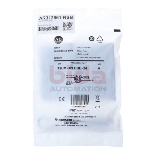 Allen-Bradley 42CM-B2LPBE-D4 Sensor