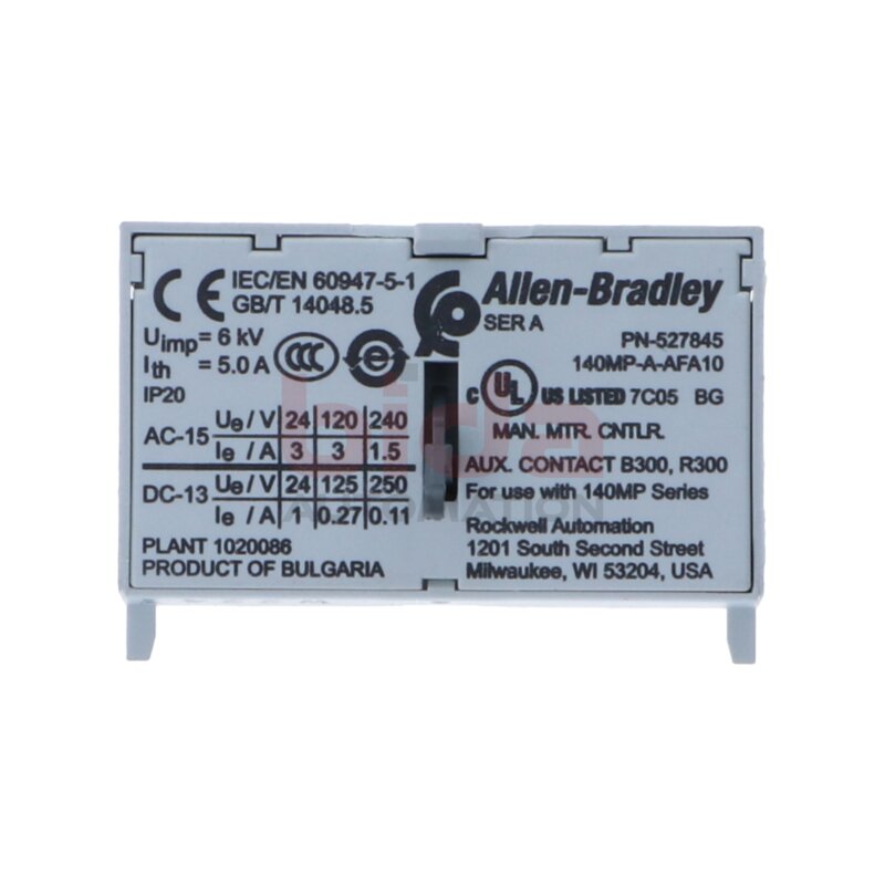 Allen-Bradley 140MP-A-AFA10 Hilfskontakt / Auxiliary Contact