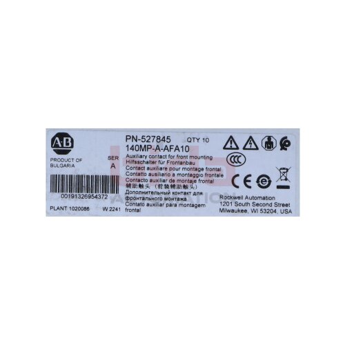 Allen-Bradley 140MP-A-AFA10 Hilfskontakt / Auxiliary Contact