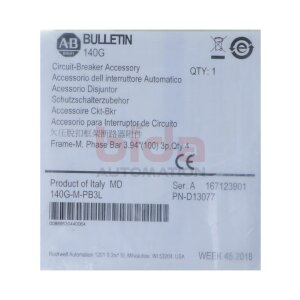 Allen-Bradley 140G-M-PB3L Schutzschalterzubehör...