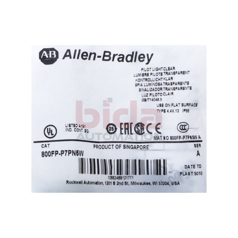 Allen-Bradley 800FP-P7PN5W Leuchtmelder / indicator light
