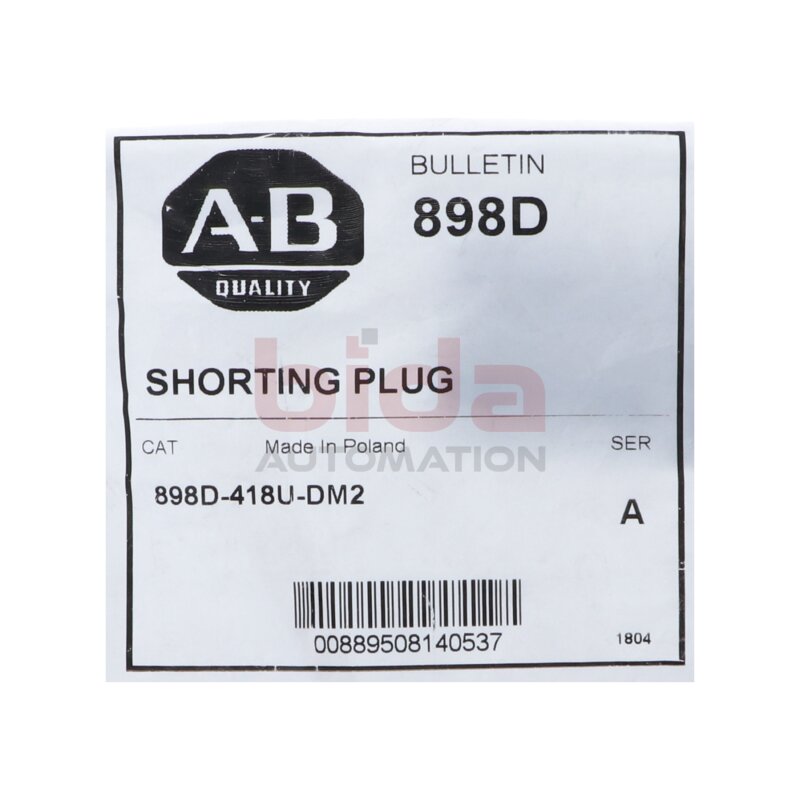 Allen-Bradley 898D-418U-DM2 Kurzschlussstecker Shorting plug