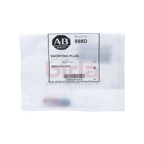Allen-Bradley 898D-418U-DM2 Kurzschlussstecker Shorting plug