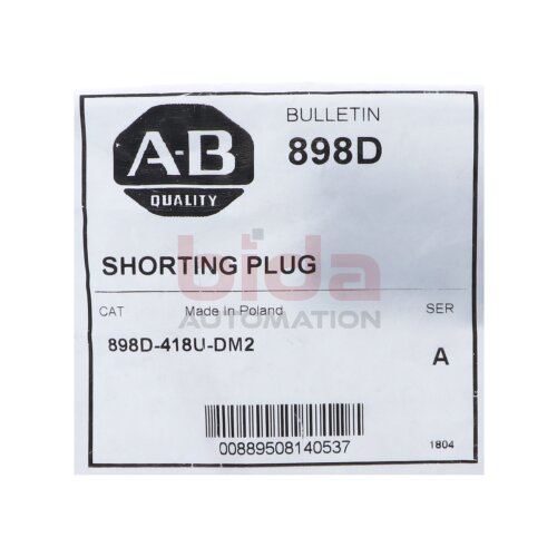 Allen-Bradley 898D-418U-DM2 Kurzschlussstecker Shorting plug