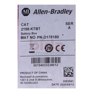 Allen-Bradley 2198-KTBT Battery Box / Batteriekasten