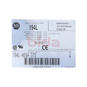 Allen-Bradley 194L-HE6A-375 Stellantrieb / Actuator