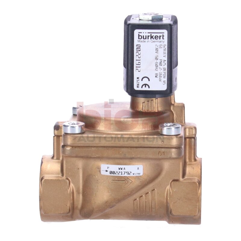 B&Uuml;RKERT 6281EV A25,0EPDM M5 (00221912) Servogesteuertes 2/2-Wege Membranventil Servo-controlled 2/2-way diaphragm valve
