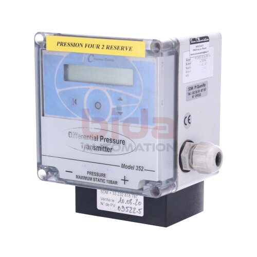 FURNESS CONTROLS FCO352-2W Differenzdruck-Messumformer Differential pressure transmitter