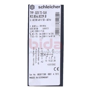 SCHLEICHER DZD 72-SLK Zeitrelais / Time relay 48V
