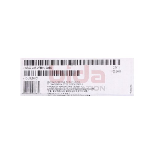 Siemens 6ES7 315-2EH14-0AB0 Zentraleinheit Central processing unit