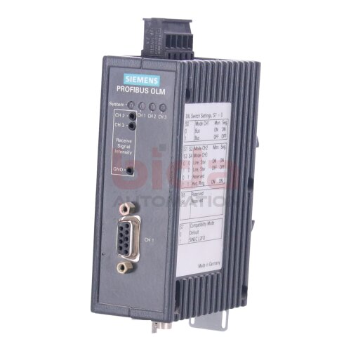 Siemens 6GK1502-2CB00 / 6GK1 502-2CB00 SIMATIC NET, PB OLM/G11 V3 OPTISCHES VERBINDUNGSMODUL / OPTICAL LINK MODULE