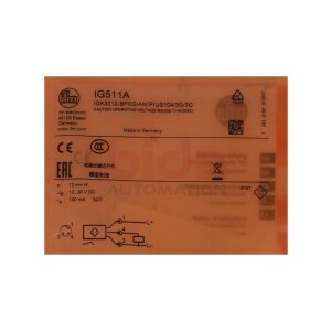 ifm IG5111A  IGK3012-BPKG/AM/P/US104/3G/3D induktiver...