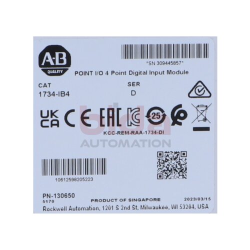 Allen-Bradley 1734-IB4  Digitales Eingangsmodul / Digital input module