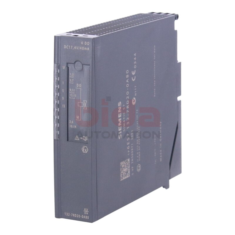 Siemens 6ES7132-7RD20-0AB0 / 6ES7 132-7RD20-0AB0 SIMATIC DP, Elektronikmodul / electronic module  f&uuml;r ET200iSP, 4 DO, DC 17,4V/40mA