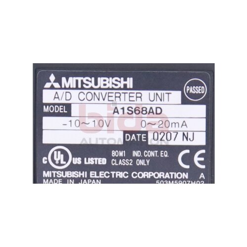 Mitsubishi A1S68AD A/D Wandler-Einheit Converter unit