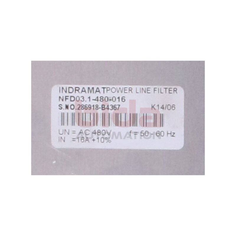 Rexroth Indramat NFD03.1-480-016 Netzfilter Mains filter