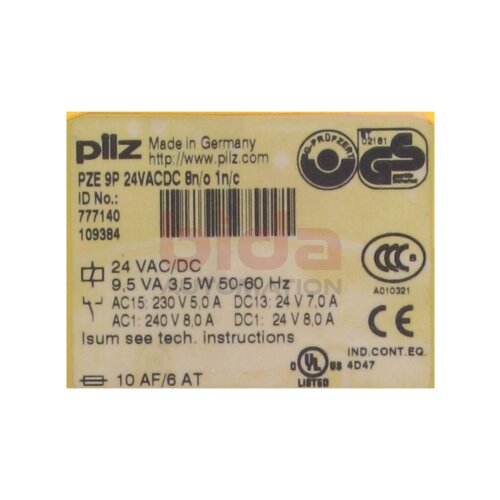 PILZ PZE 9P (777140) Sicherheitsrelais Safety relay