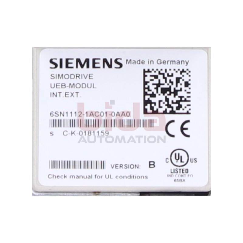 Siemens 6SN1112-1AC01-0AA0 SIMODRIVE 611 &Uuml;berwachungsmodul Monitoring module