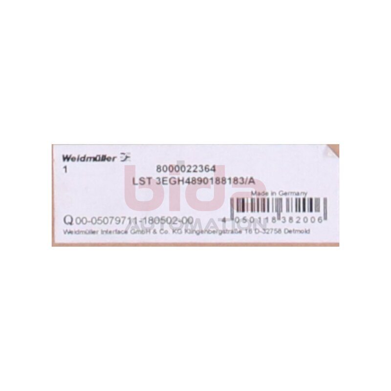 Weidm&uuml;ller LST 3EGH4890188183/A