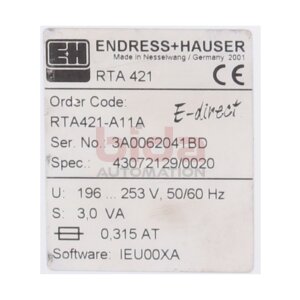 Endress+Hauser RTA 421 (RTA421-A11A) Grenzwertschalter...