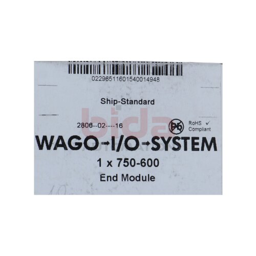 Wago I/O system 1 x 750-600 End Module