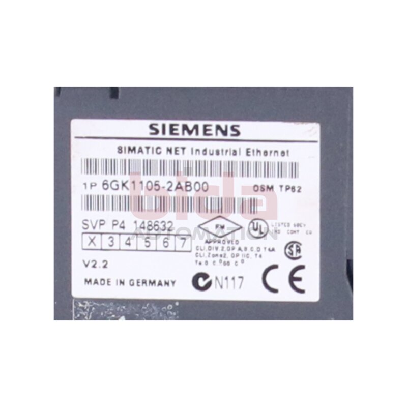 Siemens 6GK1105-2AB00 /   6GK1 105-2AB00 AC-VSA-Motor